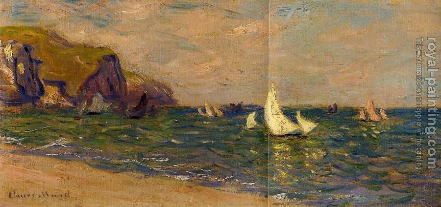 Claude Oscar Monet : Sailboats at Sea, Pourville Claude Oscar Monet : Sailboats at Sea, Pourville